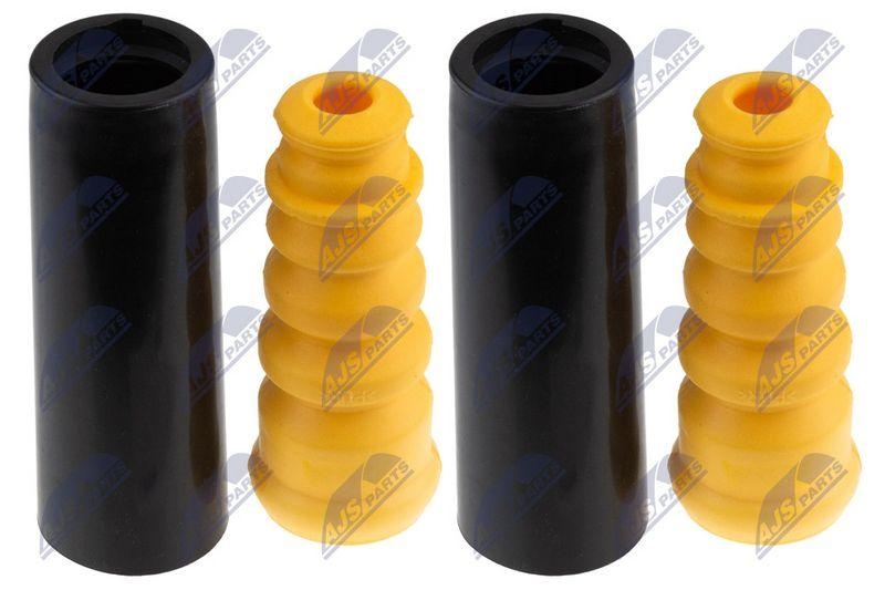 Capac protectie, burduf amortizor Audi A3 1996-2003, Seat Leon 1999-2006, Toledo 1998-2004, Skoda Octavia 1996-2007, VW Bora 1998-2005, Golf 1997-2006, Jetta 2010-2017, New Beetle 1999-2010; set, partea din spate; 1305429; NTY, aftermarket