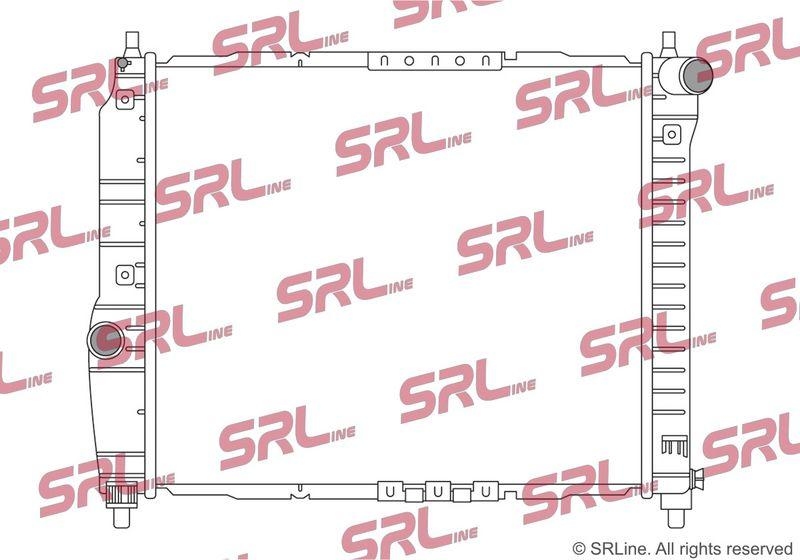 Radiator Chevrolet Aveo 06-11, Aveo/Kalos 03-06, Kalos 03-, motor: 1.2, 480x418x16, SRLine, Aluminiu/ Plastic brazat, 96443475; 96536523