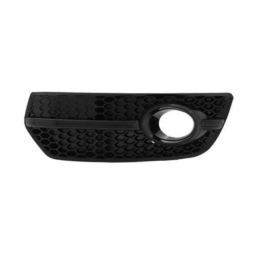Grila bara fata Audi Q5 (8R) 2008-2012 Model S-Line, partea stanga, cu gaura proiector, rama neagra