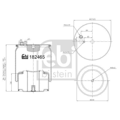 FEBI BILSTEIN Burduf, suspensie pneumatica