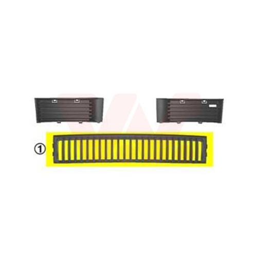 Grila bara protectie Skoda Fabia 1 (6y) Van Wezel 7625590, parte montare : fata