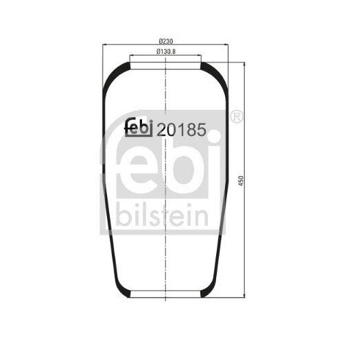 FEBI BILSTEIN Burduf, suspensie pneumatica