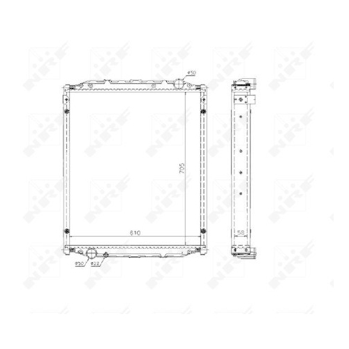 NRF Radiator, racire motor