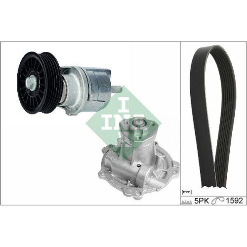Set curea transmisie Audi A4 B5 (8d2) 11.94-12.01, A6 C5 (4b2) 01.97-12.05, A6 C5 Avant (4b5) 11.97-01.05; Vw Passat B5 (3b2) 08.96-12.01, INA