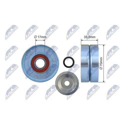 Rola ghidare curea transmisie Renault Laguna 3 3.5 V6 2008-, 500079