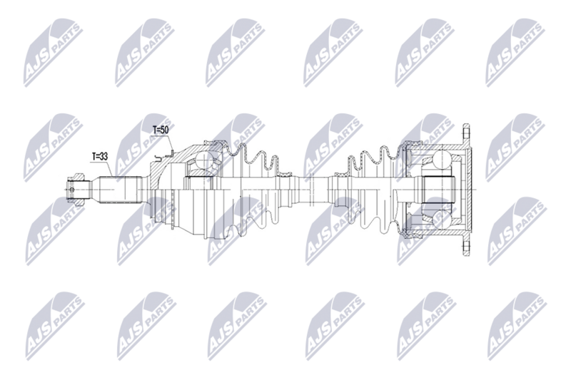 Planetara Mitsubishi Pajero II, III 2000-2006; partea din spate, stanga = dreapta, cutie viteza manuala, automata; MR528645; NTY, aftermarket