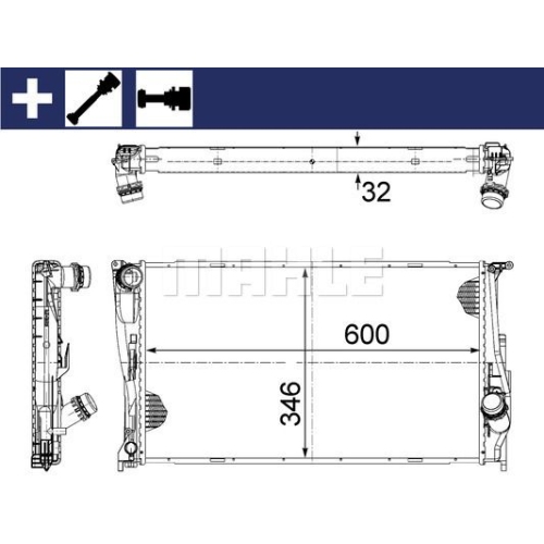 MAHLE Radiator, racire motor BEHR