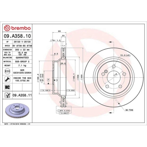 Set disc frana Mercedes Cls (C218) 01.11-12.17, Cls (C219) 10.04-02.11, Cls Shooting Brake (X218) 10.12-12.17, Clasa E (W211) 03.02-03.09, Clasa E (W212) 01.09-12.16, Clasa E T-Model (S211) 02.03-07.09, Clasa E T-Model (S212) 08.09-12.16, Glk-Class (X204)