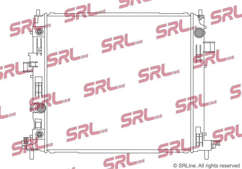 Radiator Cadillac Ats 13-; Chevrolet Camaro 15-, motor: 2.0 T, 3.6 V6, cu locas senzor, 523x478x26, SRLine, Aluminiu/ Plastic brazat, 22966122; 22966124