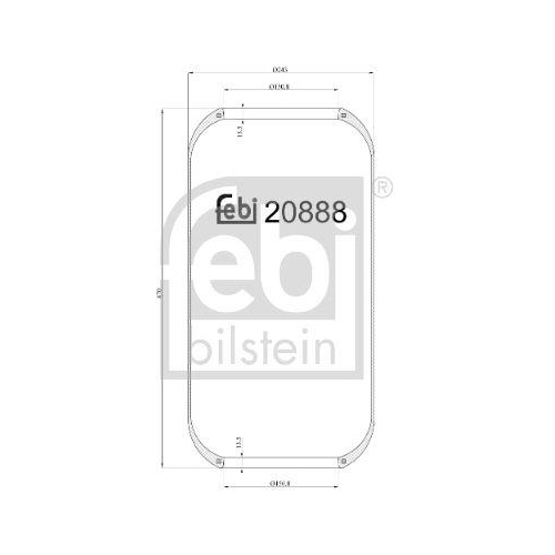 FEBI BILSTEIN Burduf, suspensie pneumatica
