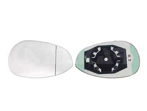 Geam oglinda, sticla oglinda Fiat 500 (312), Grande Punto (199), Linea (323), Punto (199), Punto Evo (199), Alkar 6411547, parte montare : Stanga