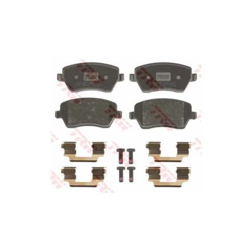 Set placute frana punte fata Jaguar F-Pace (X761), 09.2015-, I-PACE, X590, 02.2018-; XE (X760), 03.2015-, XF (X260), 05.2015-, Land Rover Range Rover Velar L560, 03.2017-, TRW GDB2145