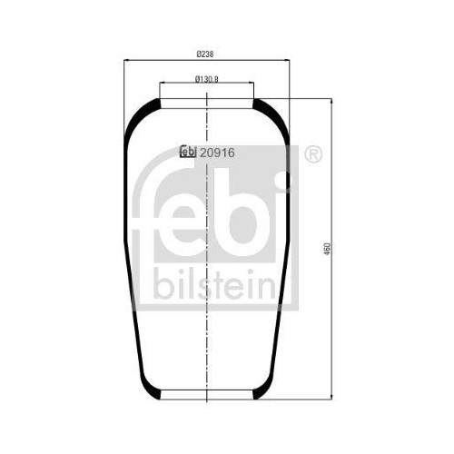 FEBI BILSTEIN Burduf, suspensie pneumatica