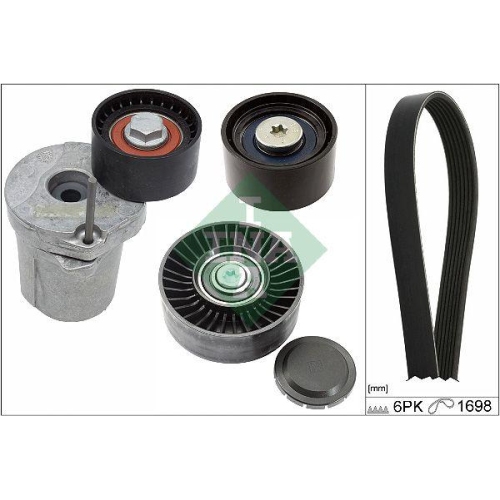 Set curea transmisie BMW 1 (E81) 09.06-09.12, 1 (E87) 02.03-01.13, 1 Convertible (E88) 12.07-12.13, 1 Coupe (E82) 10.06-10.13, 3 (E90) 02.04-02.12, 3 Convertible (E93) 05.06-12.13, 3 Coupe (E92) 01.05-12.13, 3 Touring (E91) 12.04-12.12, INA