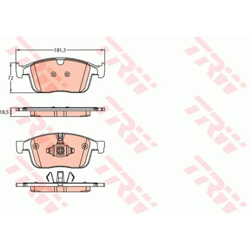 Placute frana TRW GDB2146, Fata