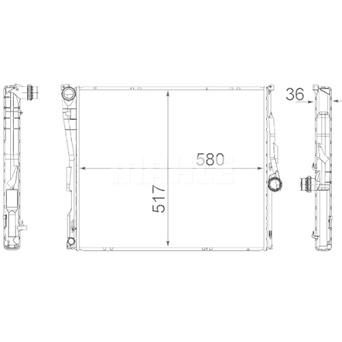 MAHLE Radiator, racire motor BEHR