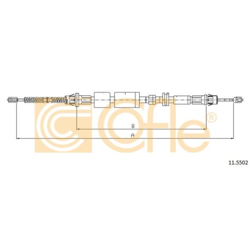 Cablu frana mana Ford Mondeo 1 (Gbp), Mondeo 2 (Bap) Cofle 115502, parte montare : stanga, dreapta, spate