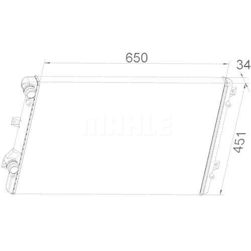 MAHLE Radiator, racire motor BEHR