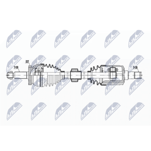 Planetara Hyundai Santa Fe 2.4 2wd, 4wd 2010-2012, Kia Sorento 2.4 2wd, 4wd 2009-, Fata, Stanga, CV Manuala, NPW-HY-625