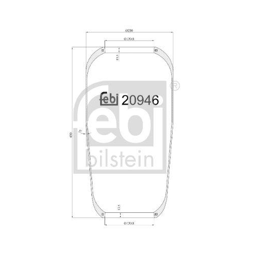 FEBI BILSTEIN Burduf, suspensie pneumatica