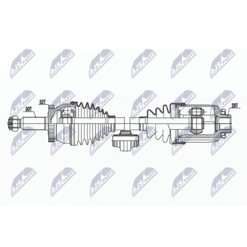 Planetara Hyundai Santa Fe 2 2006-2012, Kia Sportage 2.2crdi 2009-2012, Fata, Dreapta, CV Manuala, NPW-HY-599
