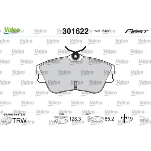 VALEO set placute frana,frana disc FIRST