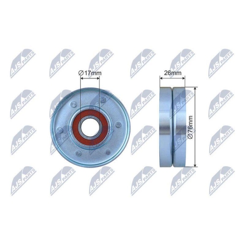 Rola ghidare curea transmisie Volvo S40, V40 1.6-2.0 1995-2004, 169-00