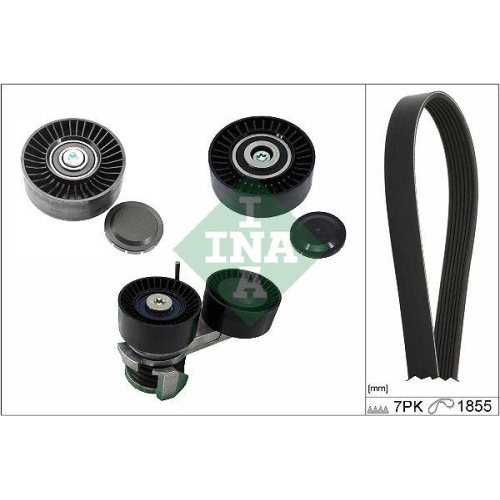 Set curea transmisie BMW 1 Convertible (E88) 12.07-12.13, 1 Coupe (E82) 10.06-10.13, 3 (E90) 02.04-02.12, 3 Convertible (E93) 05.06-12.13, 3 Coupe (E92) 01.05-12.13, 3 Touring (E91) 12.04-12.12, INA