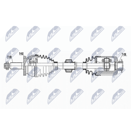 Planetara Hyundai Santa Fe 3 2.4 4wd 2012-, Kia Sorento 2.4 2wd, 4wd 2012-, Fata, Dreapta, CV Automata, 49501-2W650