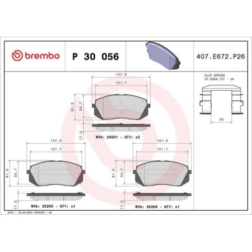 Placute frana Hyundai I40 I (Vf), I40 I Cw (Vf), I40 I Estate Van (Vf), I45 6 Saloon (Yf), Ix35 (Lm, Ix35 Van, Kona (Os, Kona Box/Suv (Os, Sonata 5 (Nf), Sonata 7 (Lf), Tucson (Tl, Tucson Box/Suv (Tle); Kia Ceed (Jd), Optima (Jf), Optima Sportswagon (Jf),