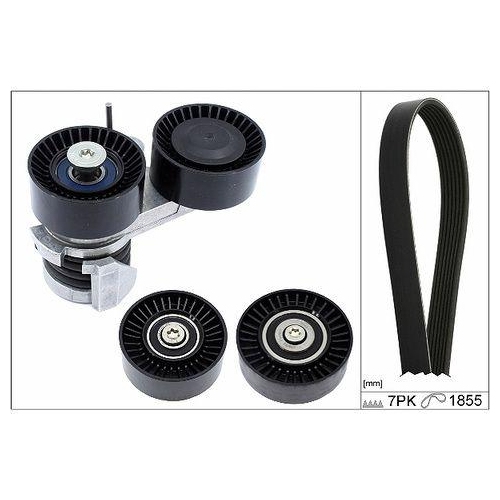 Set curea transmisie BMW 1 Convertible (E88) 12.07-12.13, 1 Coupe (E82) 10.06-10.13, 3 (E90) 02.04-02.12, 3 Convertible (E93) 05.06-12.13, 3 Coupe (E92) 01.05-12.13, 3 Touring (E91) 12.04-12.12, INA