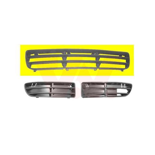 Grila bara protectie Vw Bora (1j2) Van Wezel 5892590, parte montare : fata