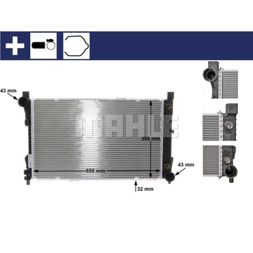 MAHLE Radiator, racire motor BEHR