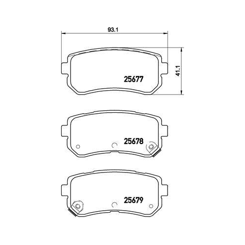 Placute frana Hyundai Ix20 (Jc) 11.10-07.19, Kona (Os Ose Osi) 06.17-04.23, Kona Box/Suv (Os Ose Osi) 06.17-, Sonata 7 (Lf) 06.14-09.20, Tucson (Tl Tle) 05.15-04.22; Kia Optima (Jf) 09.15-, Picanto 2 (Ta) 05.11-05.17, Soul 2 (Ps) 02.14-12.18, Sportage 4 (