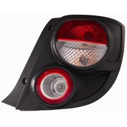 Stop spate lampa Chevrolet Aveo (T300), 05.11- Hatchback, omologare ECE, spate,lampa de mers inapoi, negru, 96830986; 96830990, Dreapta