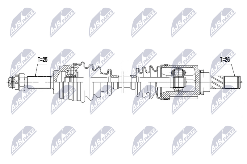 Planetara Nissan Micra (K13) 1.2, 1.2 DIG-S 2010-, Note (E12) 1.2 2012-2016; partea stanga, cutie viteze manuala; 39101-1HC3B; NTY, aftermarket