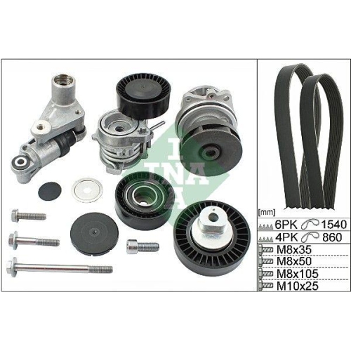 Set curea transmisie BMW 3 (E46) 12.97-05.05, 5 (E39) 09.95-07.03, 5 Touring (E39) 09.96-06.04, X5 (E53) 01.00-12.06, Z4 Roadster (E85) 02.03-12.09, INA