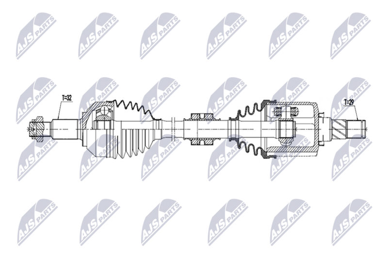 Planetara Nissan Murano 2.5 FHEV, 3.5 2015-2019, Pathfinder 2.5 FHEV 2014-; Infiniti Qx60 2014-2017; partea din fata, dreapta; 39101-3JT0D; NTY, aftermarket