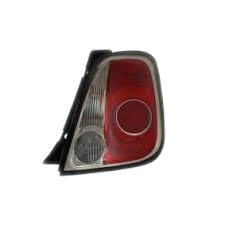 Stop spate lampa Fiat 500 (312) 03.2007-08.2015 Hatchback, cu suport becuri, rama neagra, cu lampa mers inapoi, Magneti Marelli 714027040886; partea Dreapta