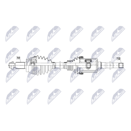 Planetara Jaguar F-Type 5.0s CV8 P450awd, S CV8 P575r Awd, S CV8 R 2014-, Fata, Dreapta, CV Automata Bva8, T98990