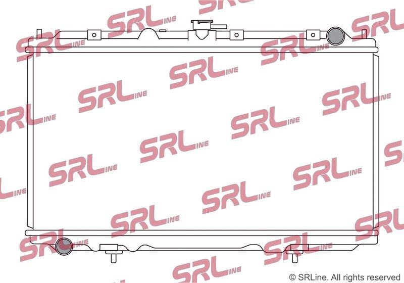 Radiator Nissan Almera 00-07, Primera 01-07, motor: 2.2 dci, 2.2 Di, 688x360x26, SRLine, Aluminiu/ Plastic brazat, 21410BN300; 21410BN301
