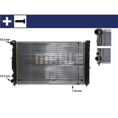 MAHLE Radiator, racire motor BEHR