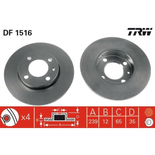 TRW Disc frana