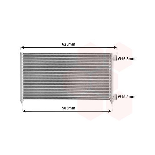 VAN WEZEL Condensator, climatizare