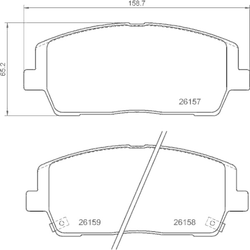 Placute frana Hyundai Santa Fe 4 (Tm Tma) 02.18-, Santa Fe 4 Box/Suv (Tm) 02.18-; Kia Sorento 3 (Um) 01.15-02.23, Fata, BREMBO