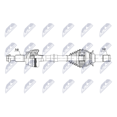 Planetara Jaguar Xe 2wd, 4wd 2015-, Xf 2 2wd, 4wd 2015-, Spate, Leawa, CV Automata, GX734K139DB