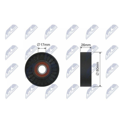 Rola intinzator curea transmisie Alfa Romeo 147, 156, 166, Gt, Gtv, Spider; Lancia Kappa, Thesis 2.0-3.2 10.94-09.10, 37-18