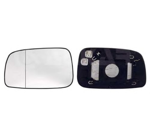 Geam oglinda, sticla oglinda Toyota Avensis (T25), Corolla (E12j , E12t), Alkar 6431265, parte montare : Stanga