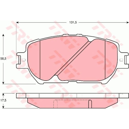 Placute frana TRW GDB3314, Fata