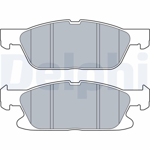 Placute frana Ford Edge, 2.0 TDCi AWD, 2.0 TDCi Bi-Turbo AWD, punte fata, nu este pregatit pentru senzor uzura; DELPHI